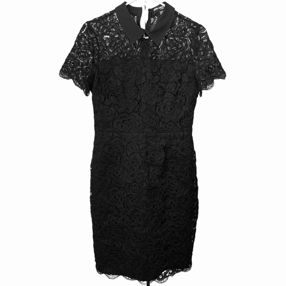 KARL LAGERFELD BLACK LACE DRESS - Picture 12 of 13